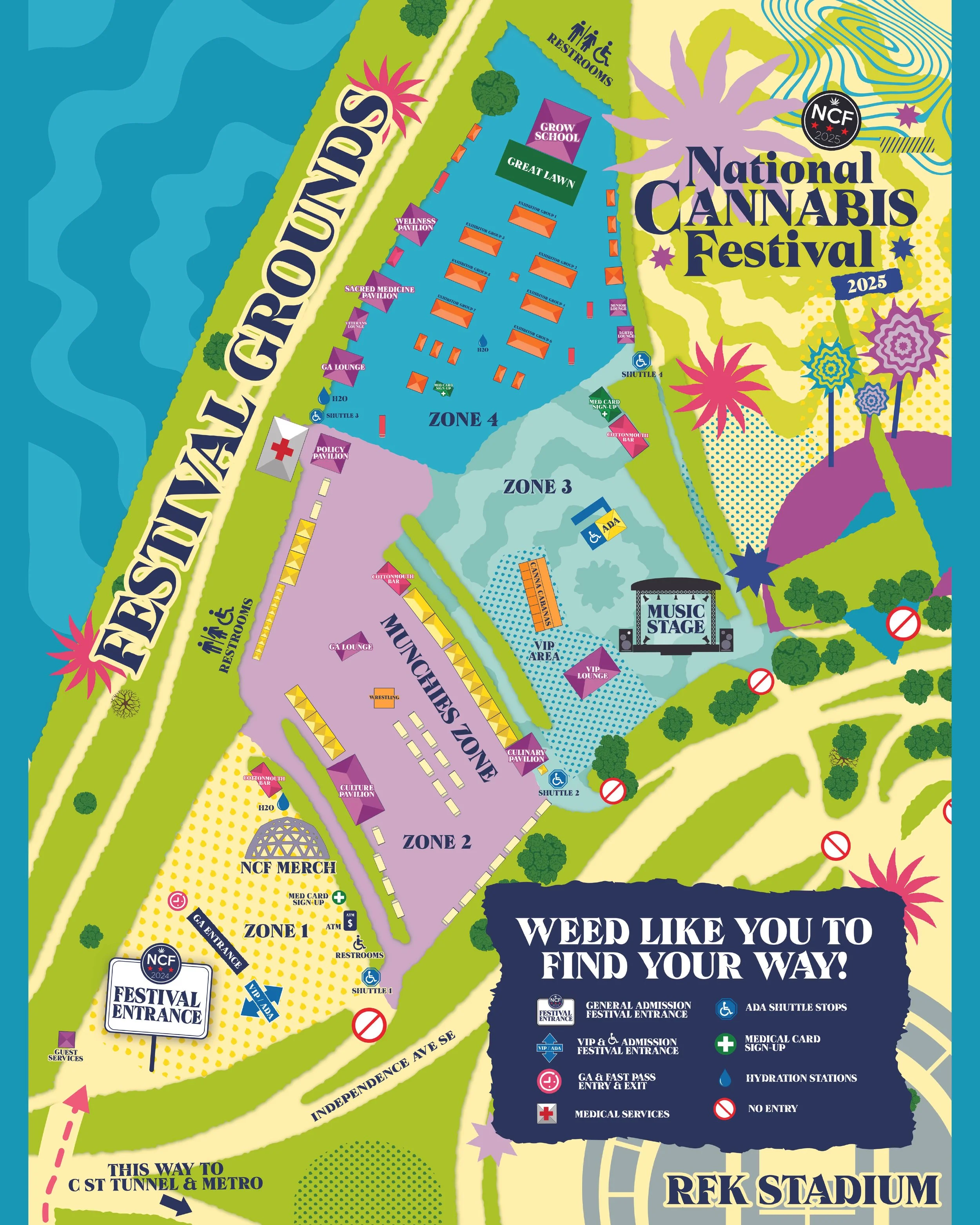 Festival Map — National Cannabis Festival